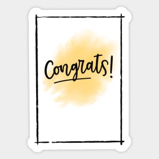 Congrats! Sticker